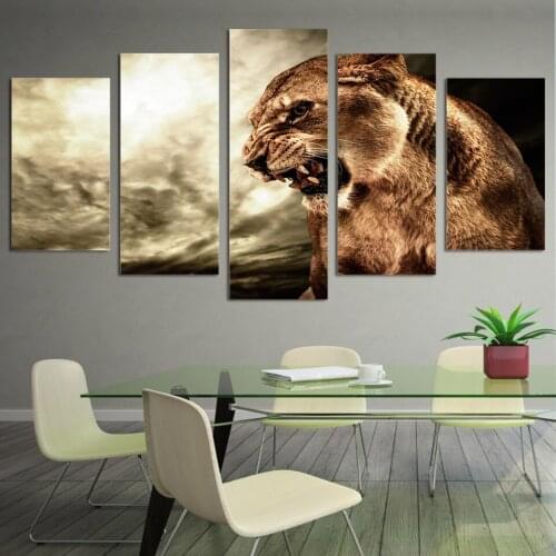 HD Printed Animal tiger Painting on canvas room decoration print poster picture canvas Free shipping/ny-1899
