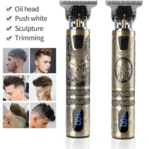 USB T9 Hair Clipper Professional Electric hair trimmer Barber Shaver Trimmer Beard 0mm Men Hair Cutting Machine for men 2021