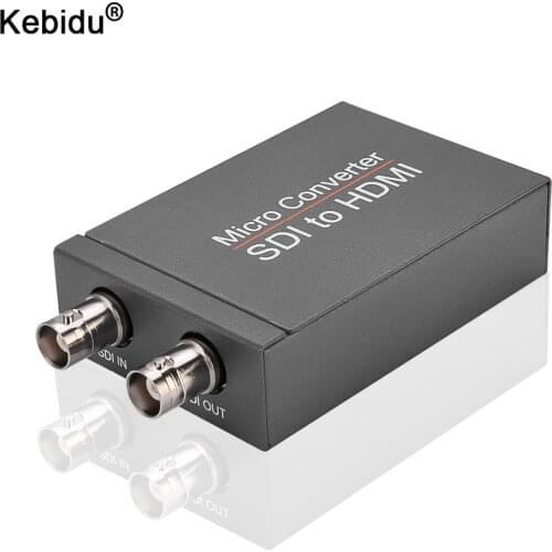 Mini 3G HD SD-SDI Video Micro Converter Adapter SDI to HDMI-compatible to SDI with Power Audio Auto Format Detection for Camera