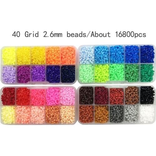 2.6mm Perler Mini Beads 10-50color choose Hama Beads DIY Toy For Kids High Quality Iron Beads Puzzle Children Gift