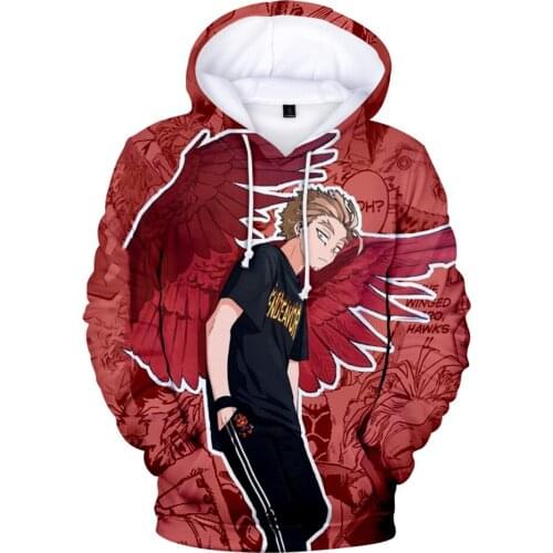 My Hero Academia Takami Keigo Hawks 3D Printed Fashion Fall Winer Suit Hoodies Sportswear Hooded HIP HOP Women/Men the hooded
