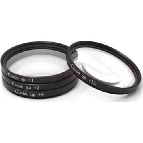 4in1 4-Piece + Lens Bag 43mm Close-Up MACRO Lens Kit +1,+2,+4, +10 SLR Lens Filter Kit Set For Camera Free Shipping