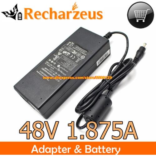 Genuine CWT 2AAL090R AC Adapter POE Network Hard Disk Video Recorder NVR Monitoring Host 48V 1.875A 90W Laptop Charger Power Sup