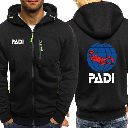 2021 Autumn Scuba driver Padi Logo Mens Sports Tops Jackets Men/Women Anime Coat Pullovers Streetwear Couples Cartoon Zipper Ho
