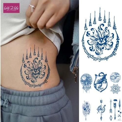 Semi Permanent Tattoos Stickers Lasts 1-2 Weeks Premium Henna Temporary Tattoo for Adult Women Girls,Naturally Plant-Based Ink