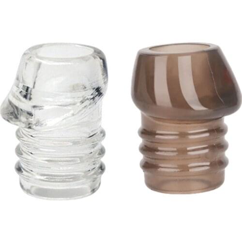 Transparent Lock Penis Ring Lock Fine Ring Penis Cover Foreskin Resistance Complex Cover Crystal Spike Stick Passionate Gay Sup