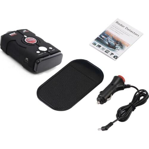 V8 Car Trucker Speed 360 Degrees Vehicle Radar Detector Voice Alert Warning 16 Band Auto LED Display English/Russian Version