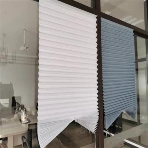 Self-Adhesive Blinds Semi-Blind Window Curtains Bathroom Kitchen Balcony Office Blinds Pleated Curtains
