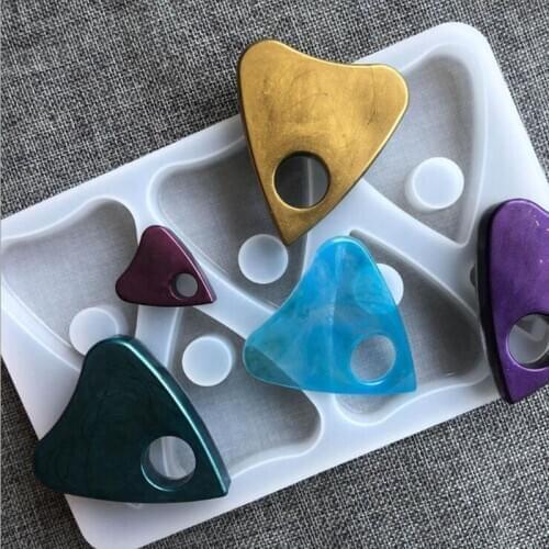1pc Love Shape Silicone Mold Pendant Craft DIY Transparent UV Resin Liquid Molds for DIY Making Finding Accessories