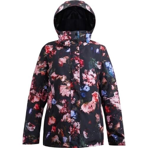 SMN Ski Jacket Rose Women Winter Waterproof Wind Resistant Breathable Snow Coat Snowboard Jacket Outdoor Sport Clothing