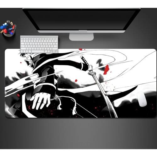 Super Cool Black And White Blood Anime Boy Mouse Pad Latest Creative Non - slip Game Pad Family Special Laptop Keyboard Padmouse