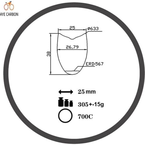 Super light version 38mm deep tubular road bike rims 700C carbon fiber road rims UD 3K matte rim brake basalt brake surface