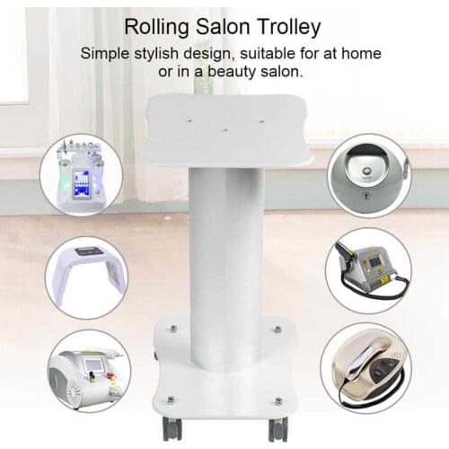 ABS Beauty Salon Trolley Salon Use Pedestal Rolling Cart Wheel Stand Rolling Cart Facial Skin Care Tool Beauty Machine Accessory