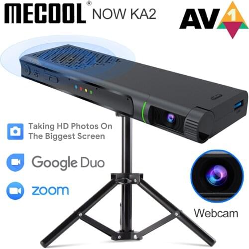 Mecool NOW KA2 Amlogic S905X4 TV Box AV1 Android 10 2GB 16GB Google Certified with 1080P HD Camera Support Video Calling Meeting