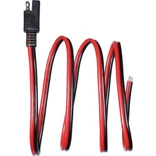 SAE Extension Cable Quick Connect Disconnect SAE Cable Wire Harness 14AWG 100CM for Automotive RV Motorcycle Solar Panel
