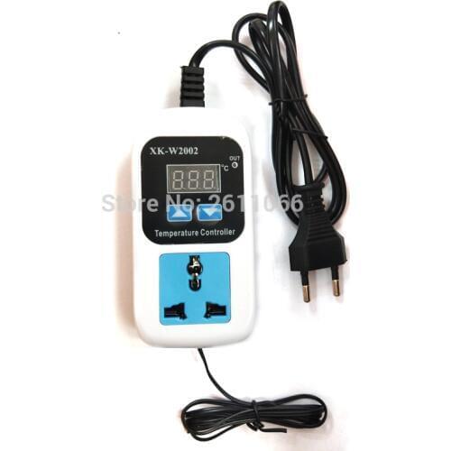 W2001 W2002 AC 110-220V 1500W EU plug Digital socket Thermostat Regulator Temperature Controller Microcomputer Outlet NTC Sensor