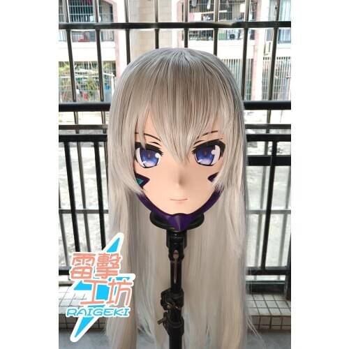 X-KM154)Quality Handmade Female/Girl Resin Japanese Cartoon Character Animego Cosplay Kigurumi Mask Crossdresser