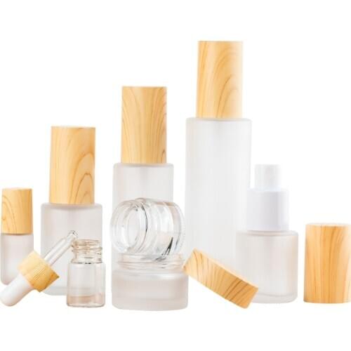 1Pc Refillable Glass Bottle Toner Spray Bottle Liquid Cosmetic Pump Bottle Travel Skin Care Portable Cosmetic Container
