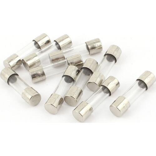 10 pcs 250 V 250 mA 0.25 A fast action fuse 5 x 20 mm glass tube