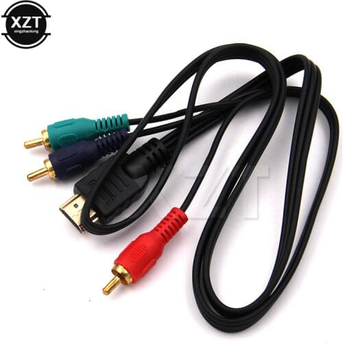 1080P HDTV HDMI Male to 3 RCA Audio Video Componen VGA AV Cable Cord Adapter Converter hot sale