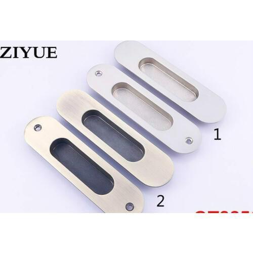 2PCS/LOT Free Shipping Door Handle Drawer On The Kitchen Balcony Zinc Alloy Invisible Hidden Embedded Factory Wholesale