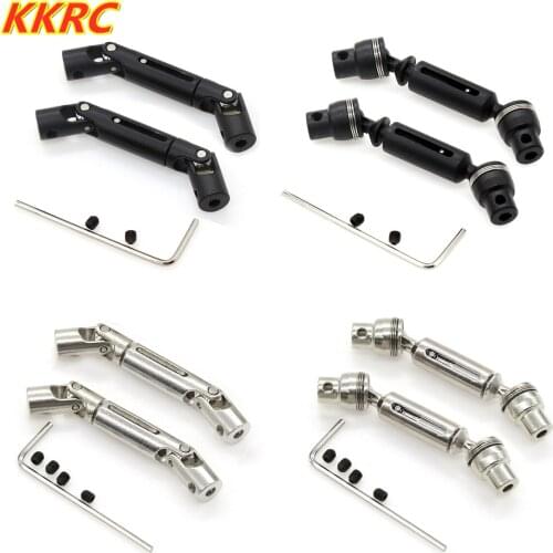 2pcs Metal Drive Shaft CVD For RC Car Henglong WPL B1 B16 B24 B36 C14 C24 C34 JJRC Q60 Q61 Q65 MN D90 D91