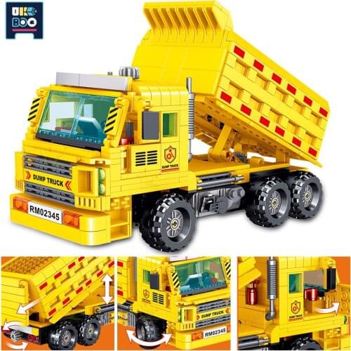 755pcs High-Tech Engineering tipper car Building Blocks City Construction Vehicle Car Bricks Toys Fof Children Gift