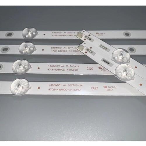 8 PCS/set LED Backlight strip for 49U5070 49PUF6032 49DL4012N K490WDC1 A4 4708-K49WDC-A4113N01 K49WDC-A2213N01 K490WDC2 K49WDC