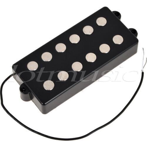 Bass Pickup Humbucker Double Coil 6 String for Musicman Bass Guitar Parts Accessories Black
