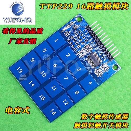 Free Ship 1PCS TTP229 16 Capacitive Touch Switch Digital Touch Sensor Module