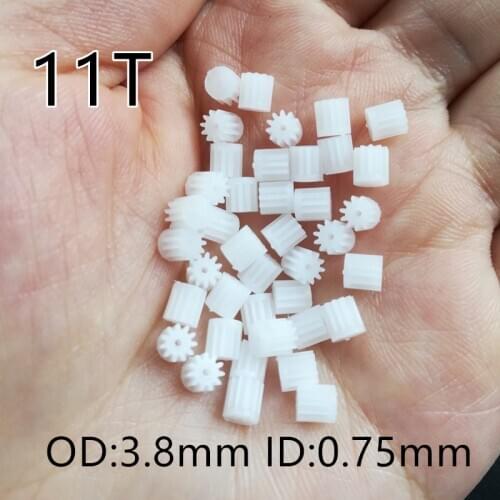 Free Shipping 11T 11 Tooth 11 Teeth Small Motor Gears 0.75mm Hole For R/C Helicopter Drone Quadcopter Model Spare Parts