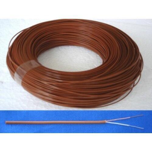 Free Ship 20M/lot T Type Thermocouple Temperature Measurement Cable 2*0.3mm Blue/Brown THERMO-COUPLE WIRE Thermocouple