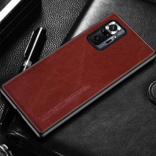 Genuine Oil Wax Leather Case for Xiaomi Redmi Note 10 Pro 9 8 Pro 7 9S Cover For Mi 11 10 Ultra 10T 9T Lite 9 Poco X3 Pro F3 M3