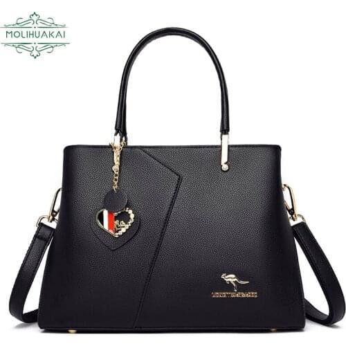 Ladies Retro Soft Leather Messenger Bag Brand Designer Luxury Sac A Main Elegant Girl Shoulder Bag Bolsa Feminina 2021 New Serie