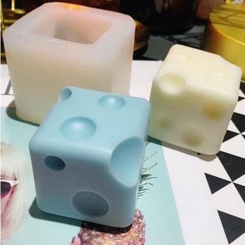 Square Cheese 3D Candle Soap Mould DIY Candle Epoxy Mold Handmade Candles Aroma Wax Soap Molds for Decoration