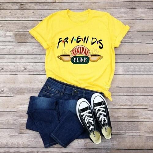 Fashion Summer Letters Print Tshirts for Women Round Neck Plus Size Casual Short Sleeve Tees Tops Female Friends T-shirt Clothes