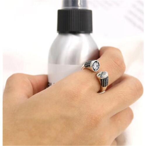 BESTLYBUY 2018 Newest 925 Sterling Silver Womens Jewelry Fashion Opening V Shaped Creative Silver Ring Best Jewelry Gift