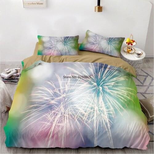 3D Dandelion Flower Pattern Bedding Set Home Decoration Duvet Cover Pillowcase Bed Covers King Double Queen Size Quilt Cover