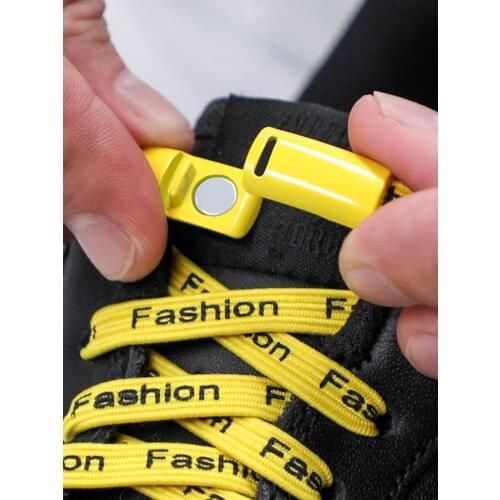 Magnetic Shoelaces Without ties Elastic No tie Shoe laces for Sneakers Lazy Shoelace Magnetic Lock One Size Fits All Kids Adult