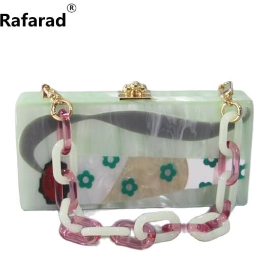 Pearl Metal Clasp Trendy Handbag Brand Fashion Women Bags Acrylic Luxury Party Evening Bags Woman Cute Wedding Box Clutch Purse