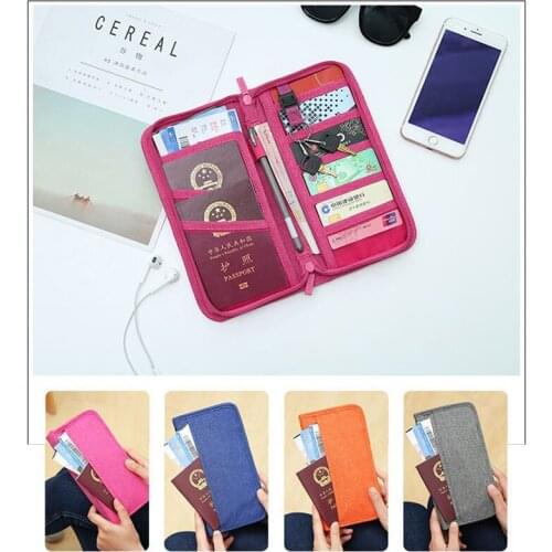 Fashion Multi-function Passport Package Holder Abroad Travel Document Long Paragraph Hand bag Ticket Organizer bag Key Pouch