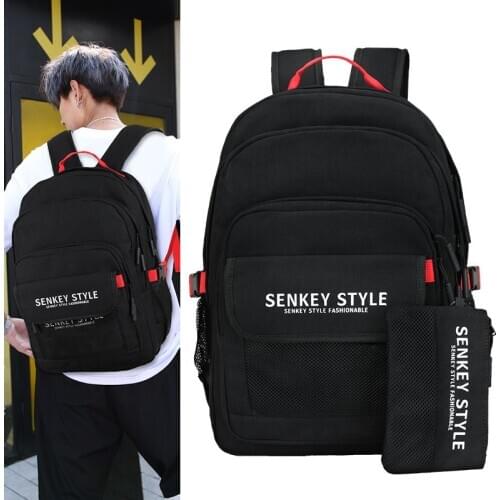Men Fashion backpack laptop teens school backpack sports waterproof Anti-theft outdoor Camping Shoulders bag male woman