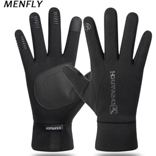 MENFLY Sports Gloves Women Winter Keep Warm Windproof Mens Full Finger Cycling Glove Snow Climbing Skiing Mittens