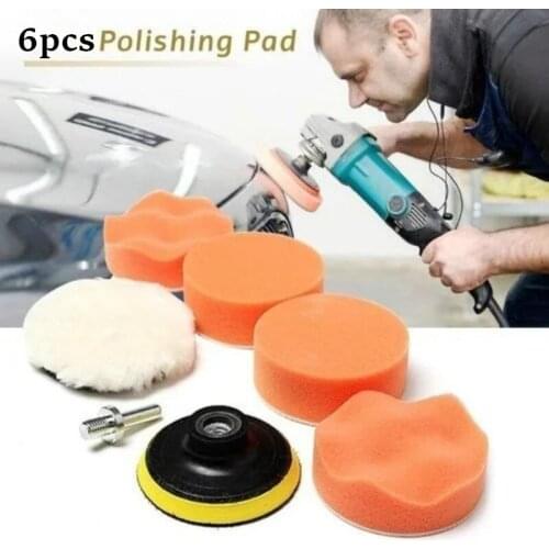 5inch/125mm Car Polishing Sponge Pads Kit Foam Pad Buffer Polishing Machine Wax Drill Wheel Polishing Removes Scratches Tools