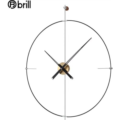Spain 3d Wall Clock Metal Luxury Modern Minimalist Big Clocks Silent Living Room Industrial Decor Horloge Murale Home Decor Gift