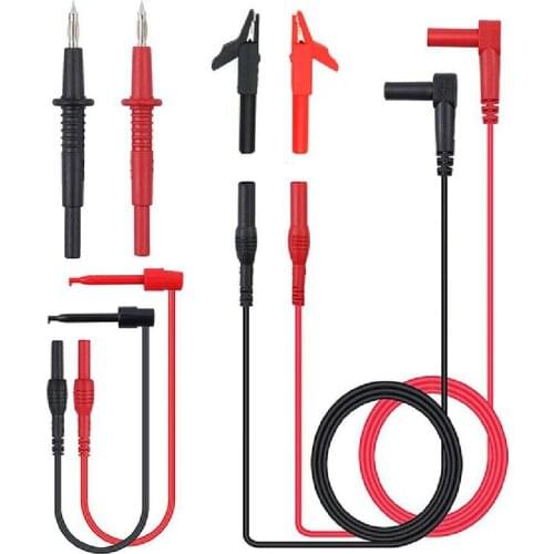 New 8X Digital Multimeter Electronic Automotive Test Leads Alligator Clips Probe Kit