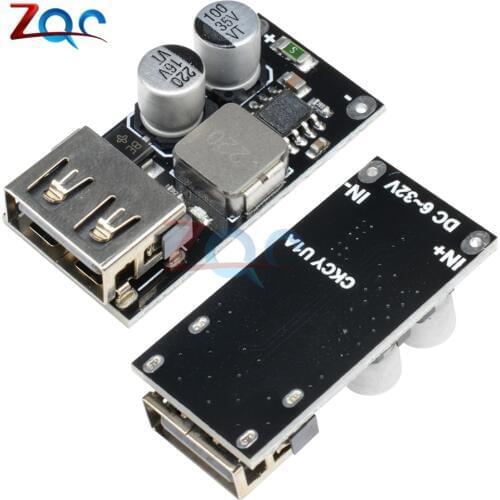 USB QC3.0 QC2.0 DC-DC Step Down Buck Converter Charging Module DC 6-32V 9V 12V 24V to Fast Quick Charger Circuit Board 3V 5V 12V