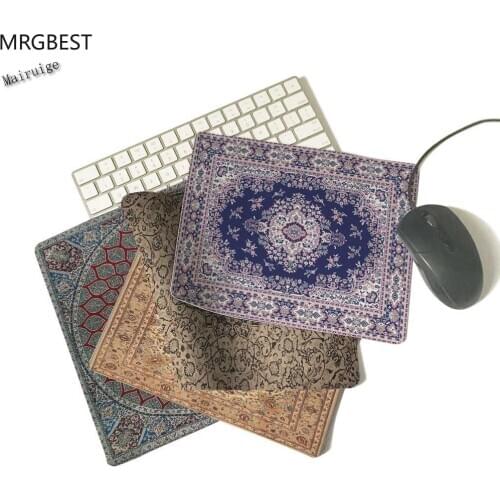 MRGBEST Rectangle Rubber Notebook Computer Mouse Mat of Persian Carpet Styles Best Soft Gaming Game Black Desk