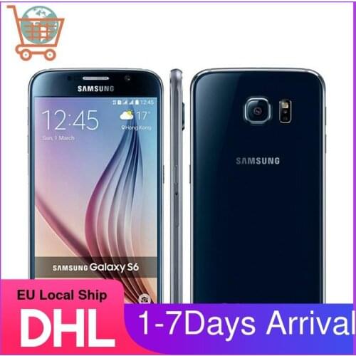 Samsung S6 Refurbished-Original Unlocked S6 Android MobilePhone G920F G920V G920A G920P 3GB 32GB 5.1" 16.0MP 4G LTE Octa Core