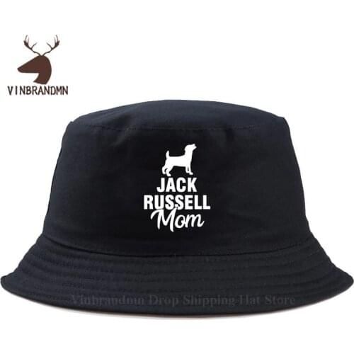 Vinbrandmn New Jack Russell Terrier Mom Dog Pet Bucket hat New Fashion cotton straw hat Hip Hop Outdoor summer baseball net hat